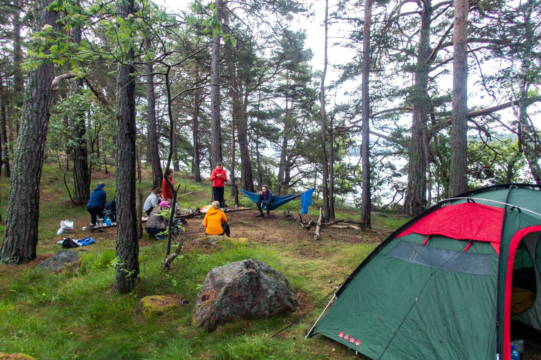 Kayaking and wild camping Sweden