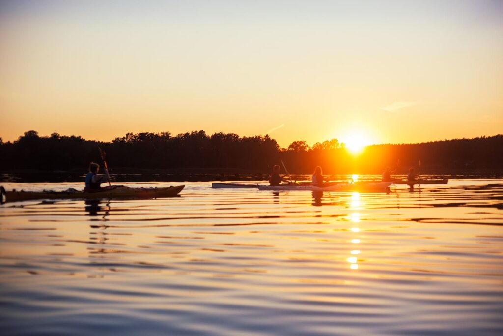 Create memories as vibrant as the sunset on our kayak tour in Stockholm