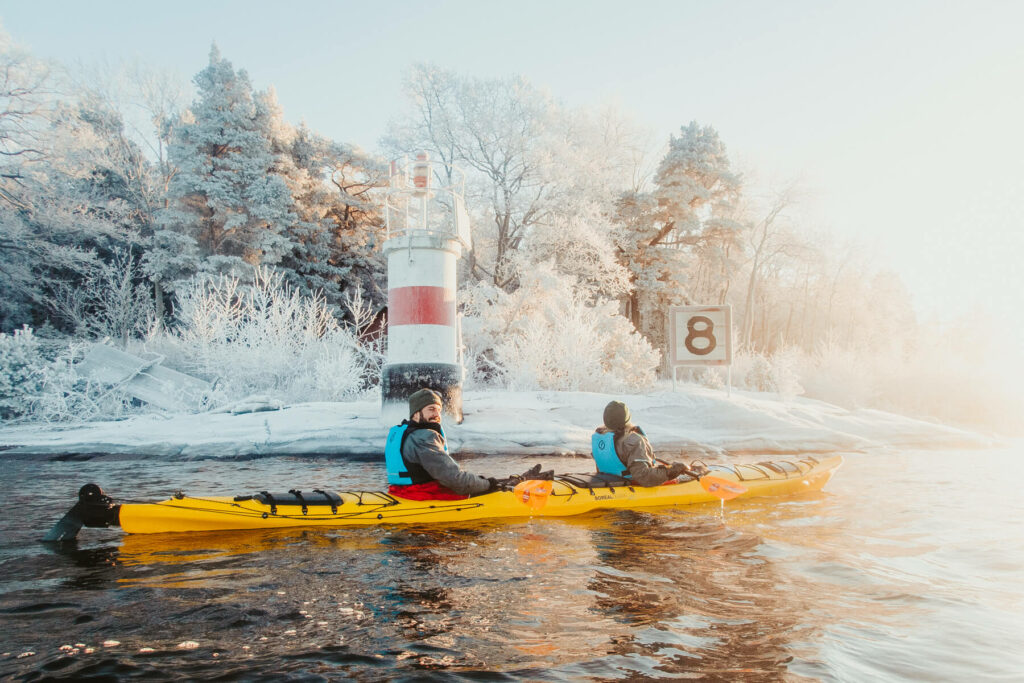 Breathe in the crisp, clean air as you glide over calm waters