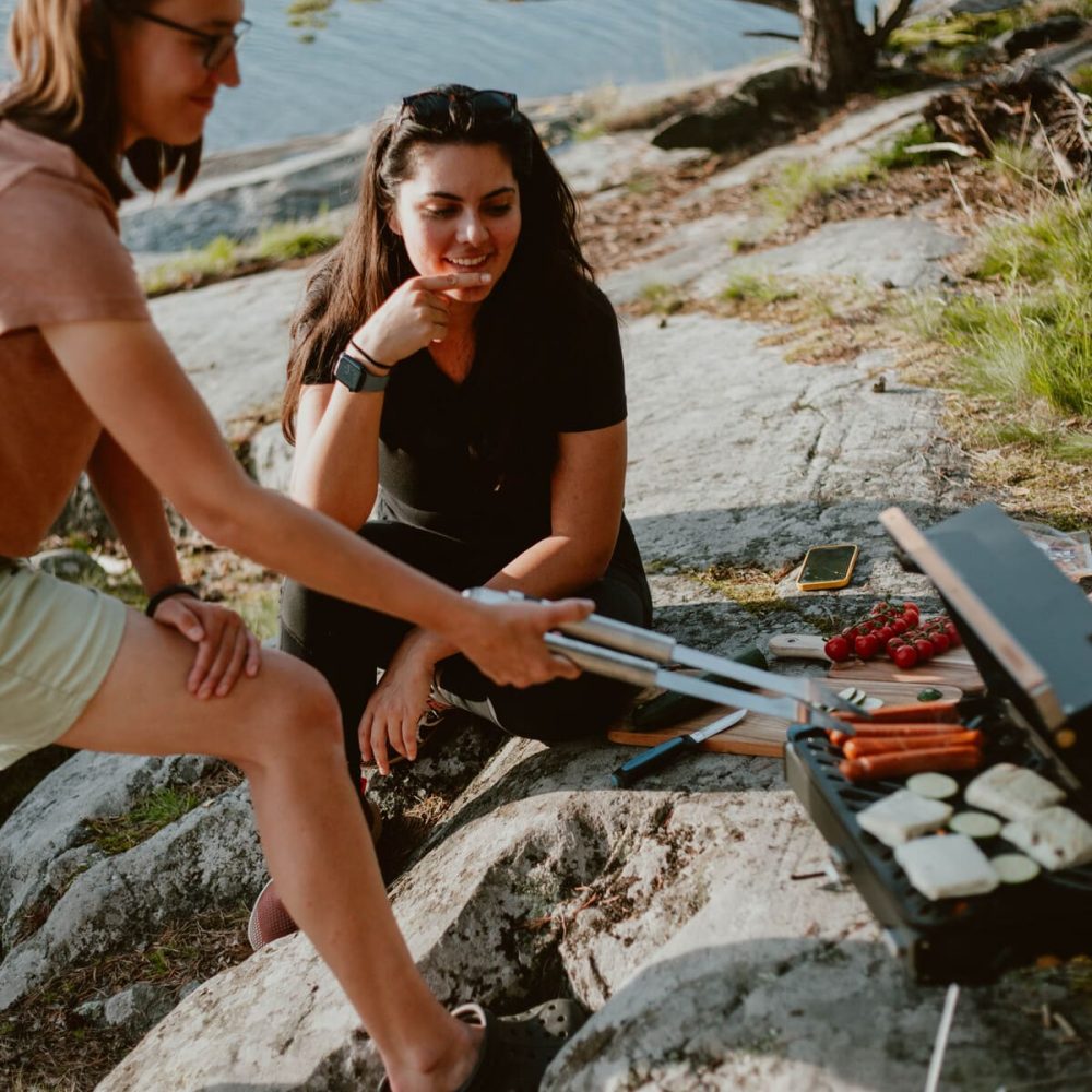 Grilling with friends - a memorable moment on our journey