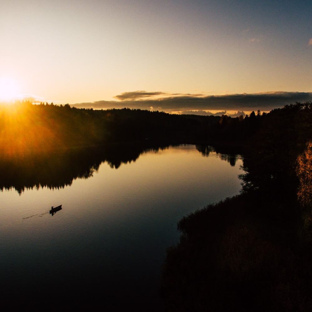 Excursion en canoë au coucher du soleil dans l'archipel de Stockholm