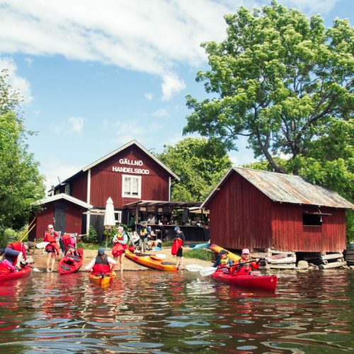 Idylliskt café på Gällnö