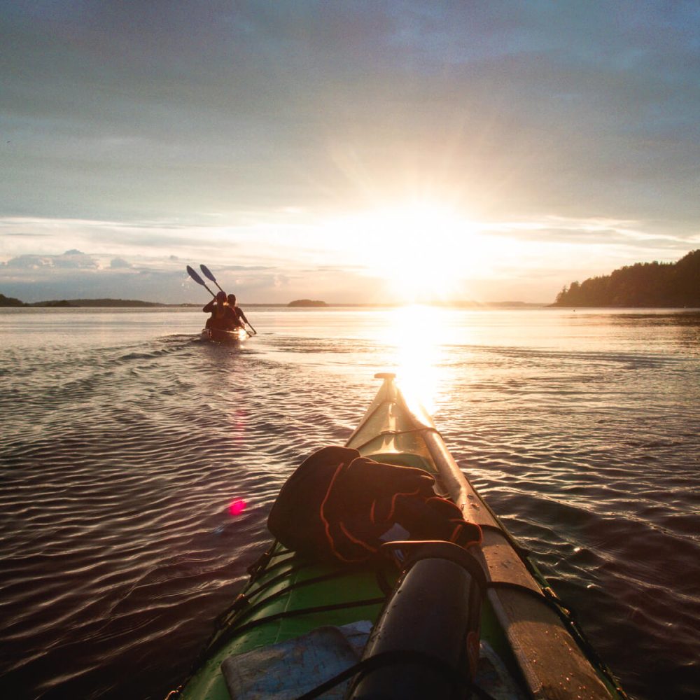 Romantic sunsets: Kayaking through Stockholm's archipelago
