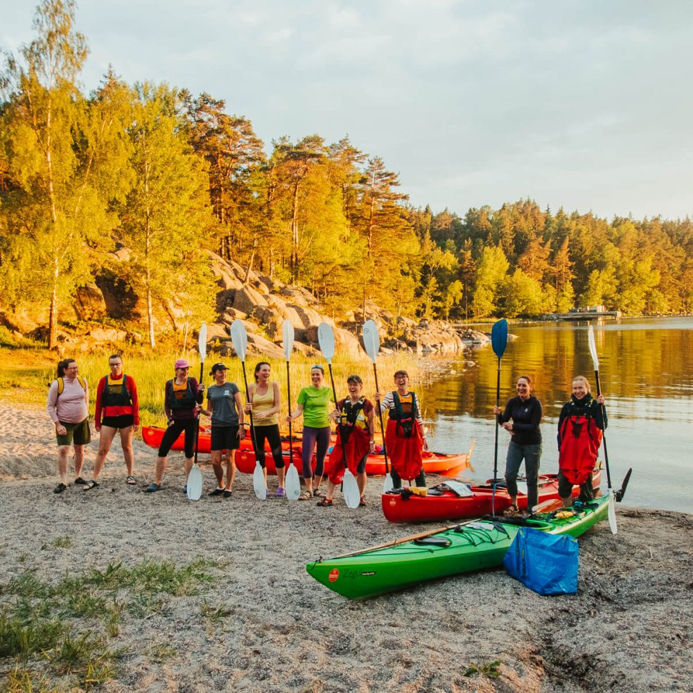 Girls kayaking and wild camping: Adventure and bonding in nature's embrace