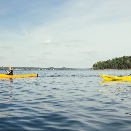 Introduktion till kajakpaddling för tjejer