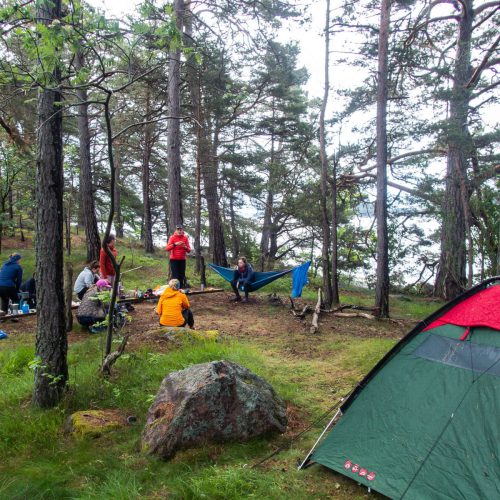 Kayaking and wild camping Sweden
