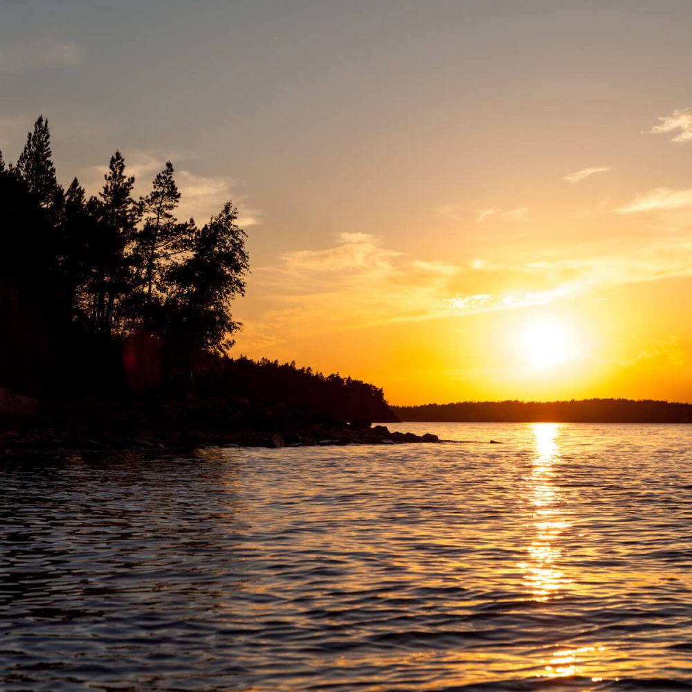 Zachód słońca na archipelagu