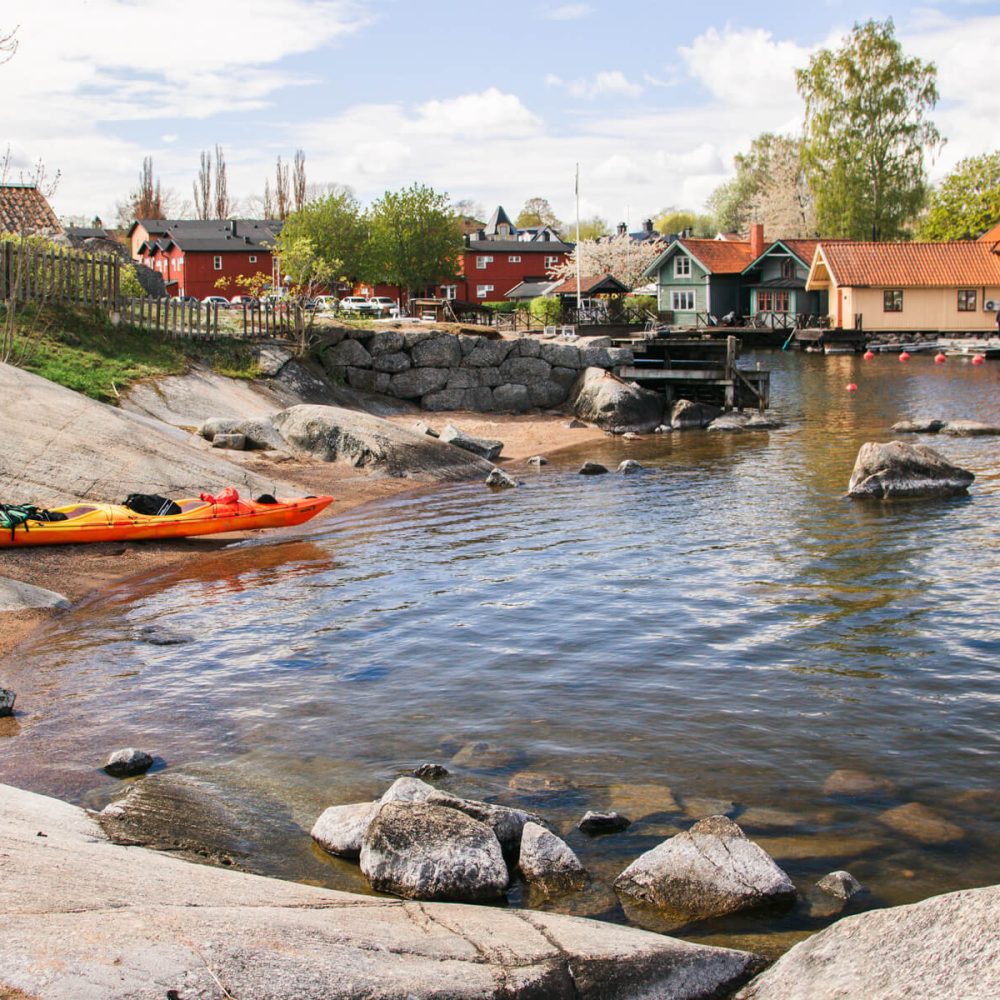 Vaxholm Norrhamn beckons with its picturesque harbor, a charming gateway to adventure in the Stockholm Archipelago